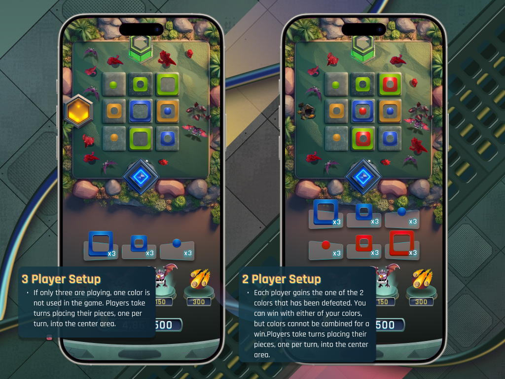 Center Game Setup on Mobile